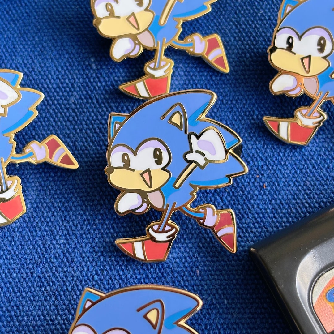 Sonic The Hedgehog Enamel Pin Sonic Pin Etsy Sonic The Hedgehog Enamel Pin Sonic Pin Etsy