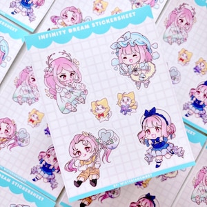 Infinity Nikki Sticker Sheet- Nikki and Momo - Love Nikki