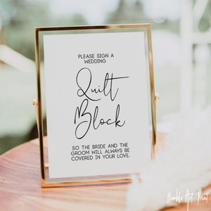 Please Sign Our Guest Quilt, Wedding Quilt GuestBook Sign, Please Sign A Wedding Quilt Block, Quilt Guest Book Printable Sign ,Wedding Signs