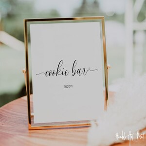 Cookie Bar Sign, Cookie Bar, Cookie Table Sign, Wedding Dessert Sign, Wedding Cookie Sign, Dessert Bar Sign, Wedding Dessert Sign, Wedding