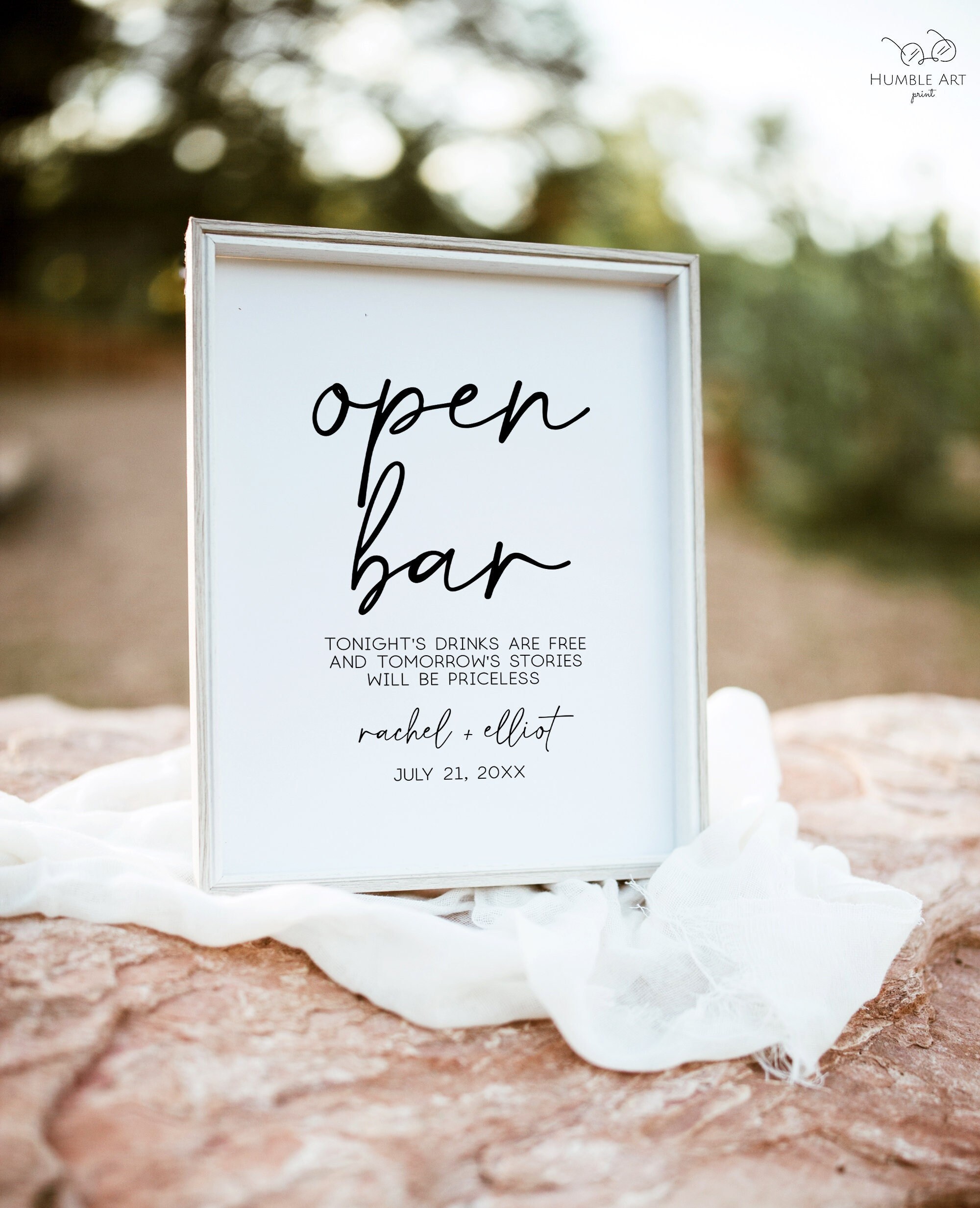 Drinks Are On Us Sign Template, Wedding Open Bar Sign Template, Open Bar Decor,Editable Alcohol Drink Sign ,Rehearsal Dinner Funny wedding