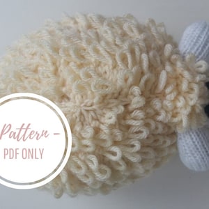 PATTERN PDF: Knitting Pattern Digital Download Sheep Stuffed Animal Plush Toy, Farm Animal Amigurumi, Baby/Child Toy, Nursery Decor