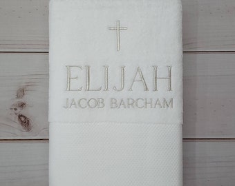 Embroidered Bath Towel