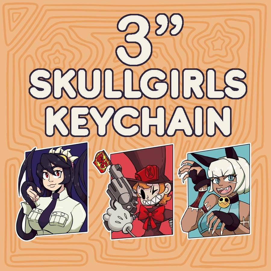 Skullgirls keychain - Etsy 日本