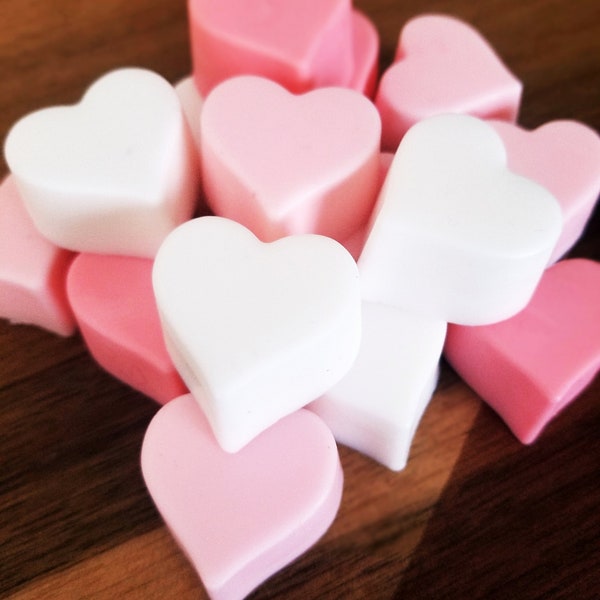 Mini Shea Hearts,Shea Butter,Hand Soap Gifts, Heart Soap, Lotion Bar, Soap for Shaving, Handmade Soap, All Natural Soap,Multiple Scents