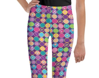 SCIENCE Big Kids Matching Leggings| Colorful| STEM| Scientist| Biology| Chemistry| Matching Set| size 8, 10, 12, 14, 16, 18, 20