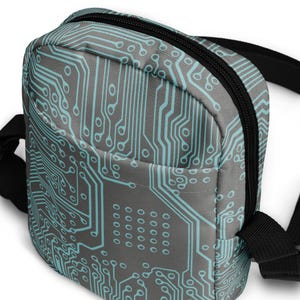 CIRCUIT BOARD Sac unisexe à fermeture éclair | tige| génie électrique| informatique| haute technologie | électronique| logiciel| matériel| robot