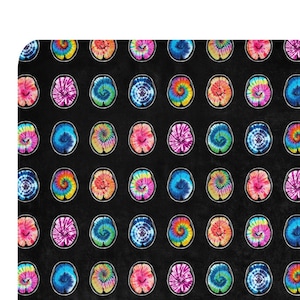 BRAIN SCANS Tie Dye Sherpa Blanket| Neurology| Neurologist| Neuroscientist| Neuroimaging| Science| Medicine| Colorful| Psychedelic| MRI