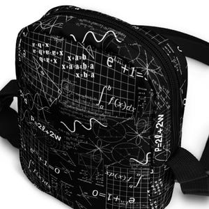 数学方程式クロスボディバッグ|数学財布|科学者|ステミニスト|STEM|エンジニアリング|幾何学|小型旅行バッグ