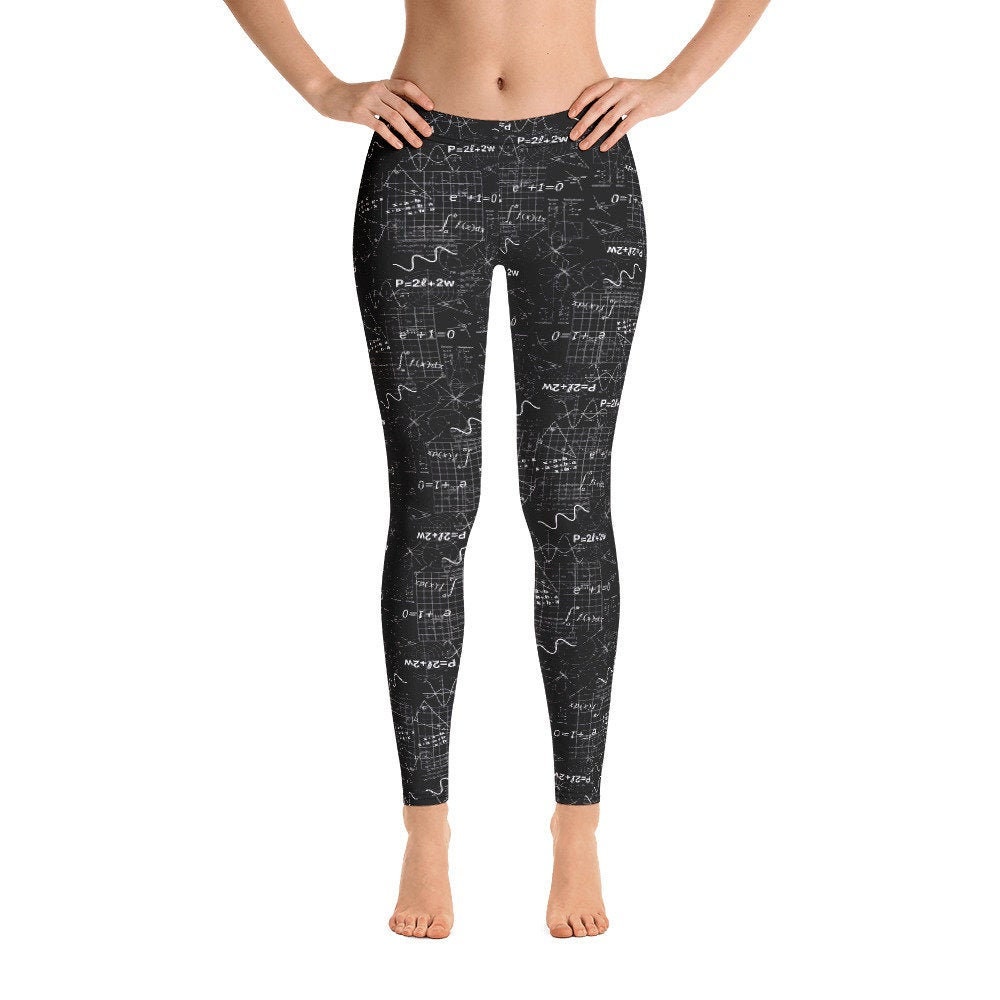 Engineering Calculus Leggings, Plus Size Math Equations Workout