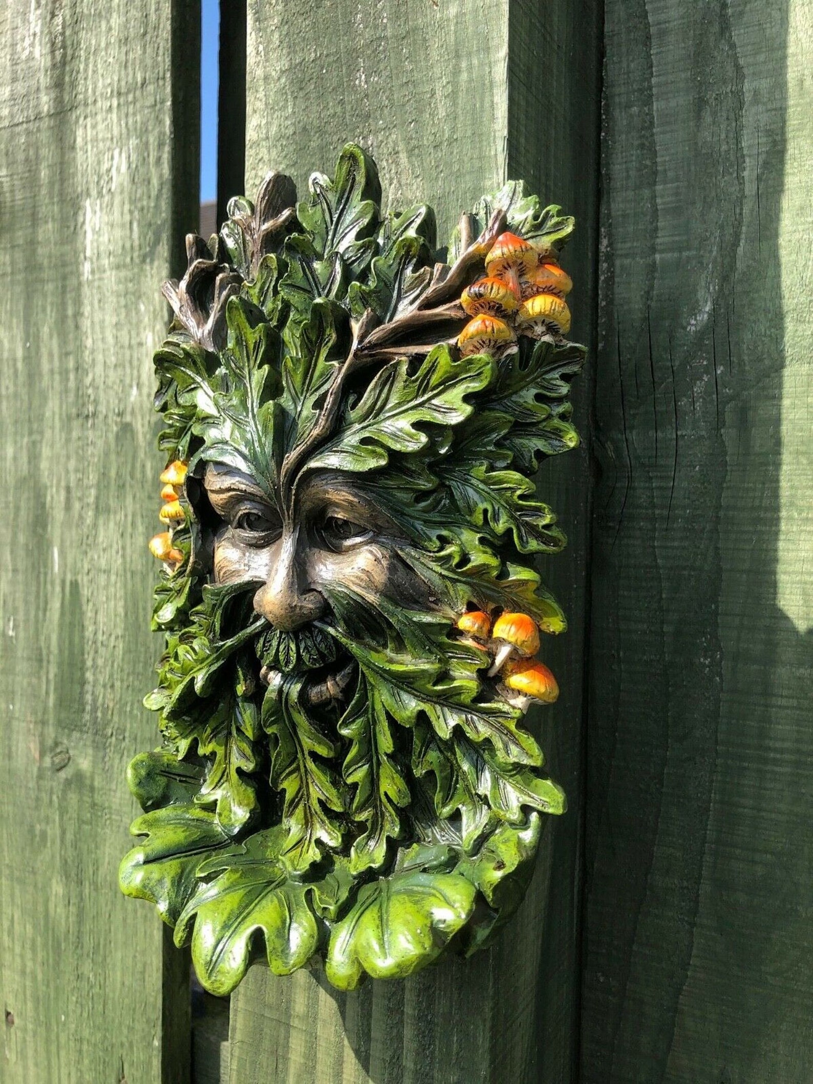 Elderwood Greenman Decorative Garden Wall Plaque Green Man New - Etsy UK