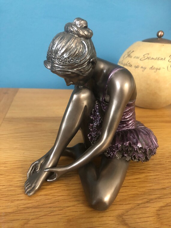 Bronze Statue preparing Ballerina Ballet Sculpture Etsy UK