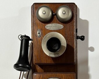 Vintage Americana Edition Wall Telephone ~ Collector's Item (circa 1882)