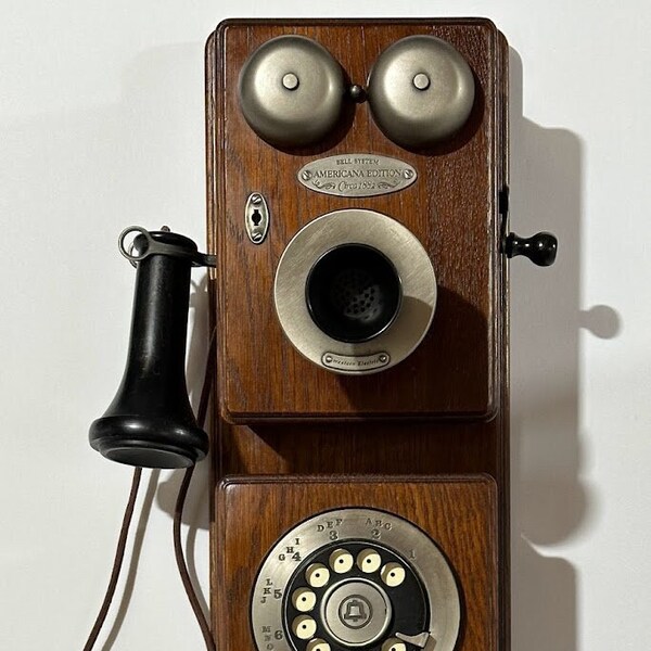 Vintage Americana Edition Wall Telephone ~ Collector's Item (circa 1882)