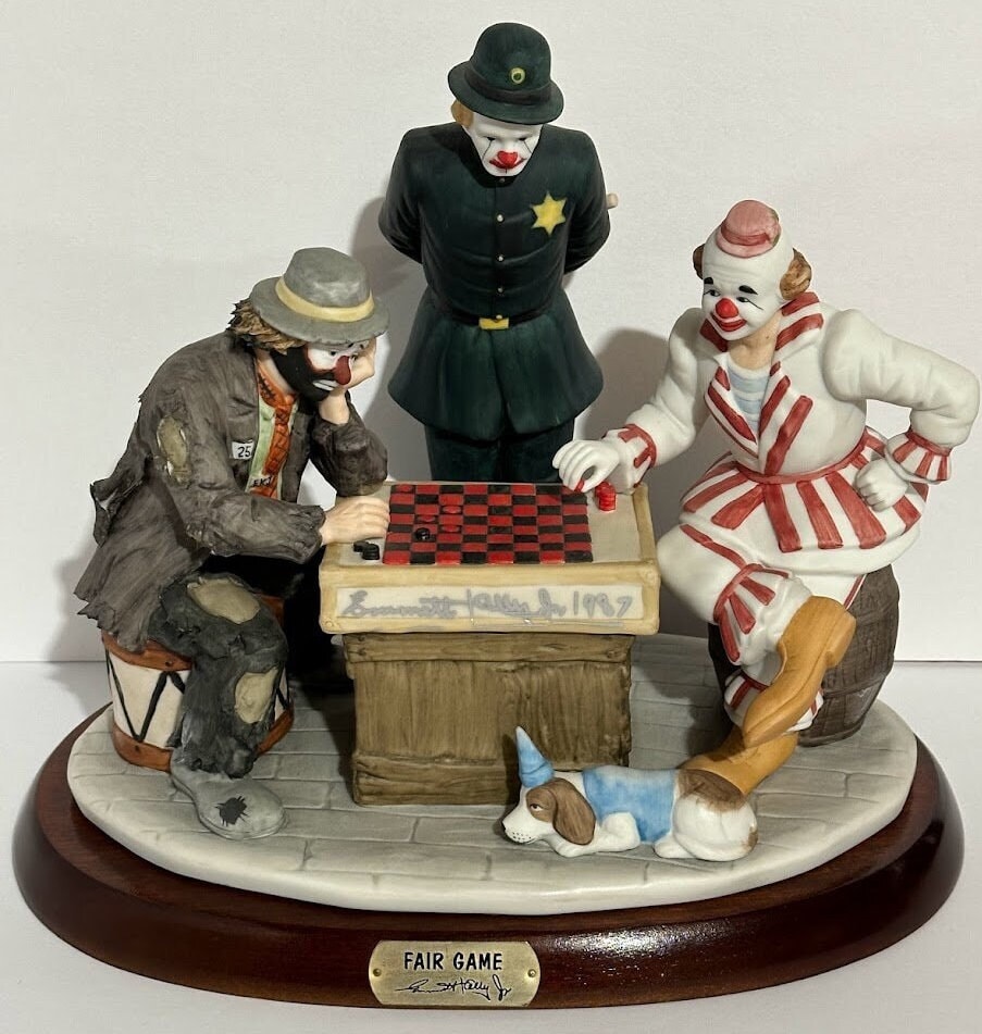 EMMETT KELLY JR.　エメット ケリー JR.　道化師人形 EMMETT KELLY Jr.~ Clown Figurine Collection ~ Flambro - Etsy