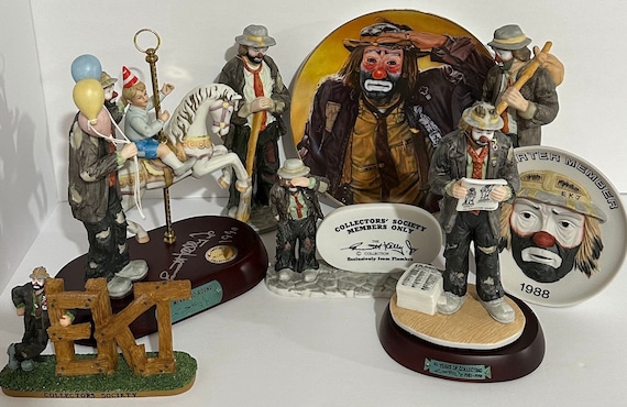 Limited Edition Emmett Kelly Jr. Collectible Porcelainexclusively From  Flambro Choose From: Spirit of Christmas IV or Hurdy Gurdy Man - Etsy