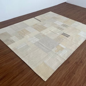 6x8 Rug,Handmade Rug,Area Rug,Patchwork Area Rug,Turkish Rug 6x8,Vintage Rug 6x8,Living Room Rug,Rug For Area,Beige Tone,Patchwork Rug,