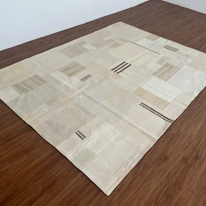 6x8 Rug,Rug For Area,Patchwork Rug,Turkish Rug,Handmade Rug,Patchwork Area Rug,Vintage Rug 6x8,Neutral Rug,Large Area Rug,Hand Knotted Rug,