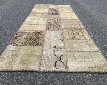 2x5 Feet, Patcwork Small Runner Rug, Hand Made Rug, Kilim Rug, Decorative Rug, Rugs, Natural Rug, Floor Rug, Turkısh Rug. 164x67 cm