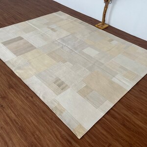 6x8 Feet,Patchwork Rug,Rug For Area,Handmade Wool,Turkish Rug 6x8,Patchwork Area Rug,6x8 Kilim Rug,6x8Antique Area Rug, Natural Wool Rug,