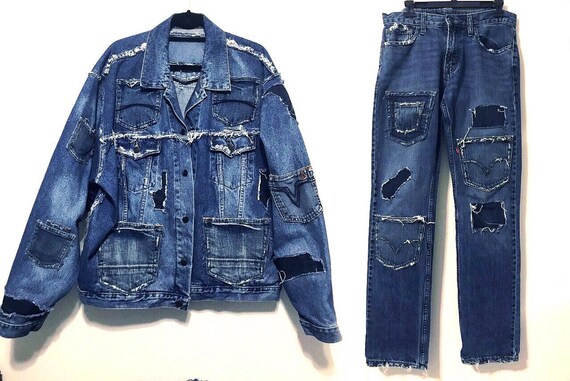 denim jacket and pants