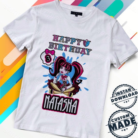 Monster High żelaza Na Transfer Monster High Koszula Etsy