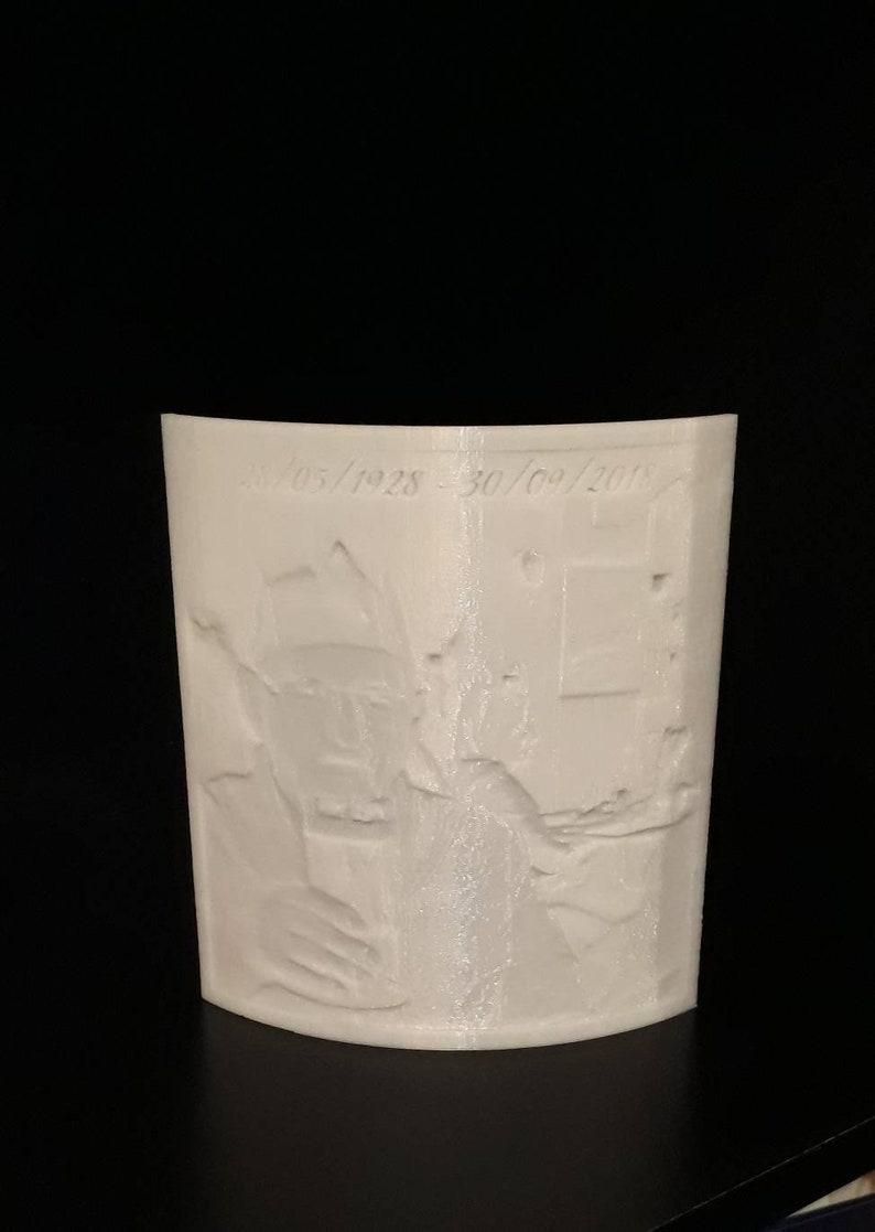 Missed love one keepsake photograph gift. Memorial Lithophane 3D printed photo frame