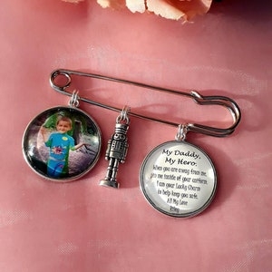 Spersonalizowany amulet ze zdjęciem dla taty, mamy, żołnierza, taty z sił zbrojnych, osoby przebywającej z dala od domu.