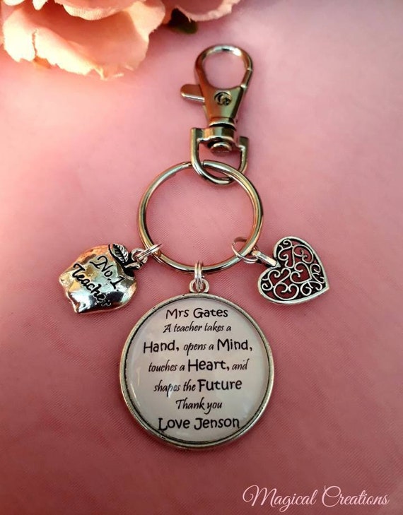 Portachiavi Ape Con Frase Ispiratrice 'Thank You', Regalo Di Ringraziamento Per Insegnanti, Dipendenti E Colleghi, In Acciaio Inox