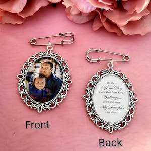 Moldura de memória fotográfica EXTRA GRANDE, dupla face, para noiva, noivo, buquê, lapela ou bolso de terno, porta-retratos de casamento.