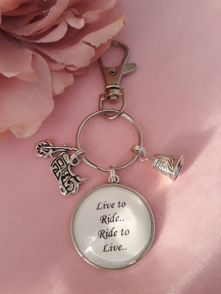 Portachiavi Angelo Custode Per Motociclisti - Regalo Portafortuna Con Messaggio Di Sicurezza, In MetallO Lucido - Foto 5