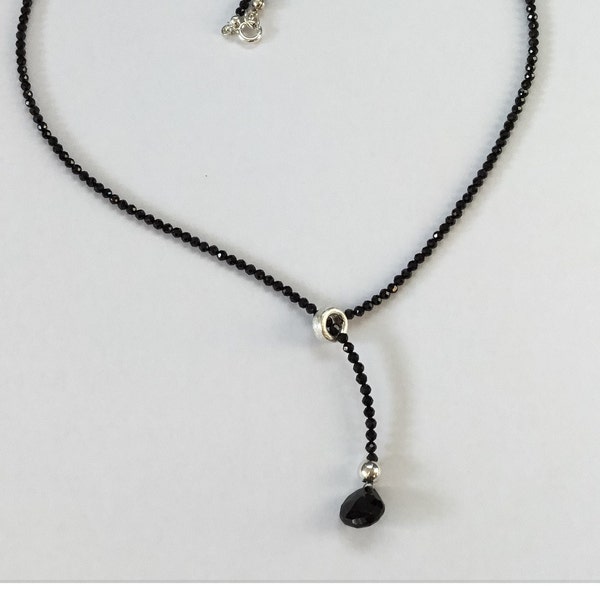 Y-chain made of black spinel