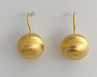 Golden Ball Earrings