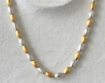 Gouden en zilveren ketting