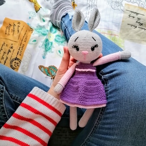 Crochet pattern girl Ola the Bunny, English (US) & Polish