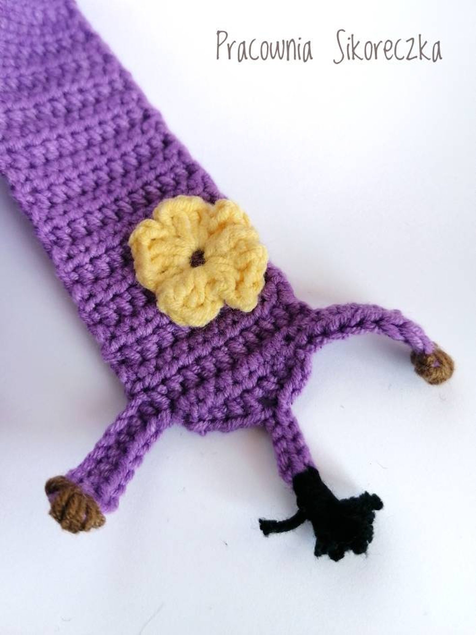 Cow Crochet Bookmark, Amigurumi Reading Accessories, Gift for Bookworms