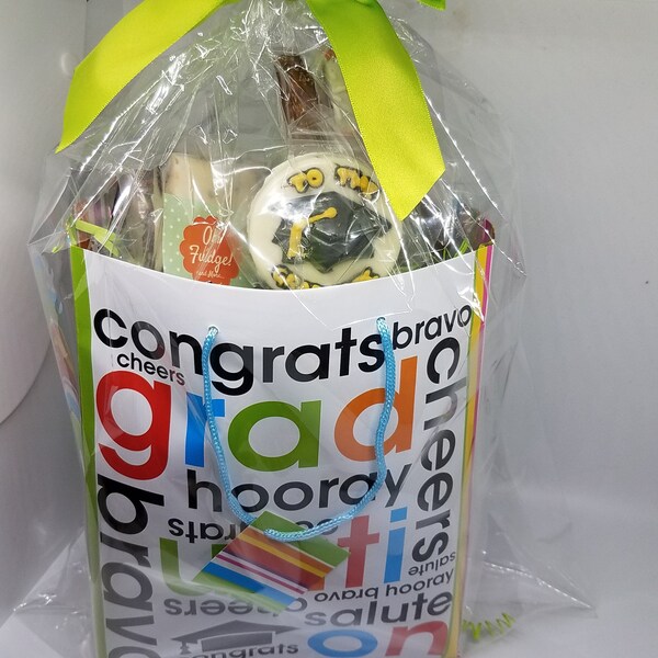 Graduation Gift Bag/Gift for Graduate/Graduation Gift/Chocolate Graduation Gift/Sports Gift/Graduation Gift Bag/Grad Treat Box