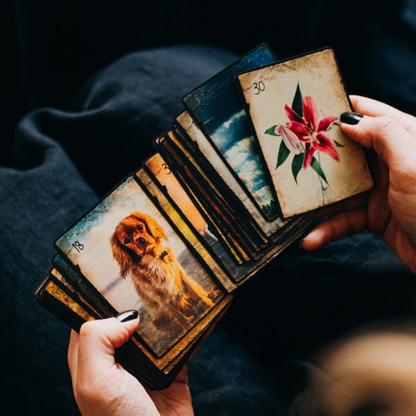 Lenormand Deck 36 Cards, Petit Lenormand Divination Cards for Readings, Traditional Lenormand Card Deck for Practice