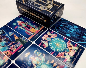 Fantome Tarot Deck with Guidebook, Indie Tarot Deck, Unique Tarot Cards Deck for Beginners, Cute Tarot Deck, Beautiful Tarot Card Deck