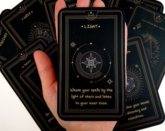 Affirmation Oracle Card Deck, Positive Guidance Cards, Daily Affirmations for Self Love, Mindfulness, Spiritual Growth, 10 Cards