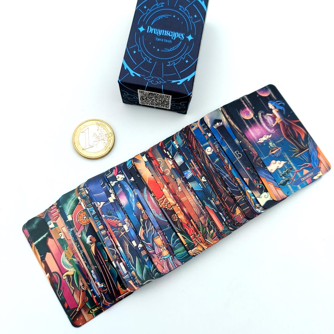 Pocket Size Mini Tarot Deck for Travel, Compact Tarot Cards With ...