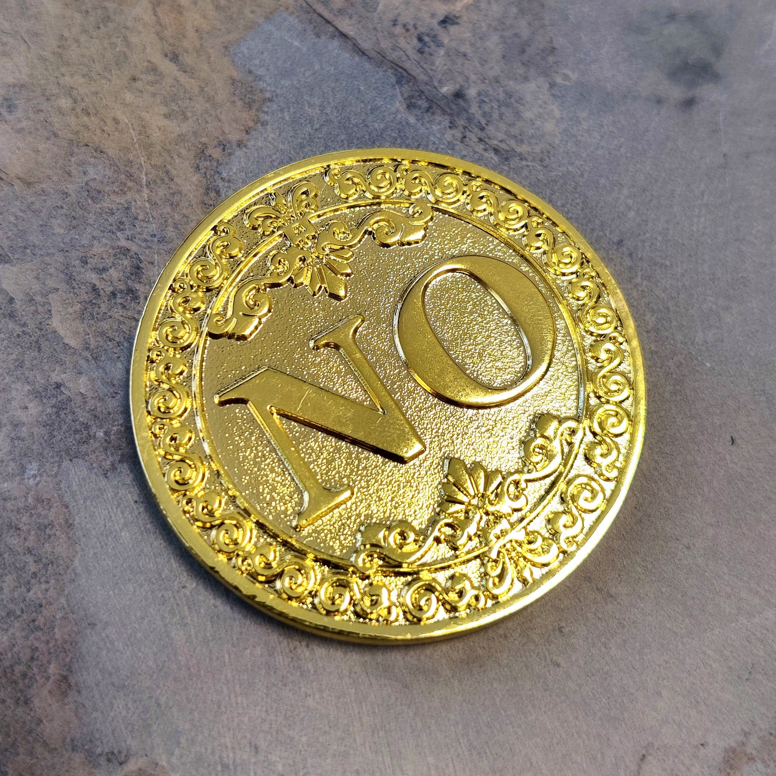 Yes No Coin Gold Yes Coin Oracle Coin Decision Coin Etsy