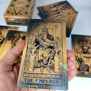 Esprit Tarot Deck for Beginners, 78 Cards of Magic, Original Illustrator Artwork, Mystical Rider-Waite Symbolism, Shiny-Glitter Tarot Deck