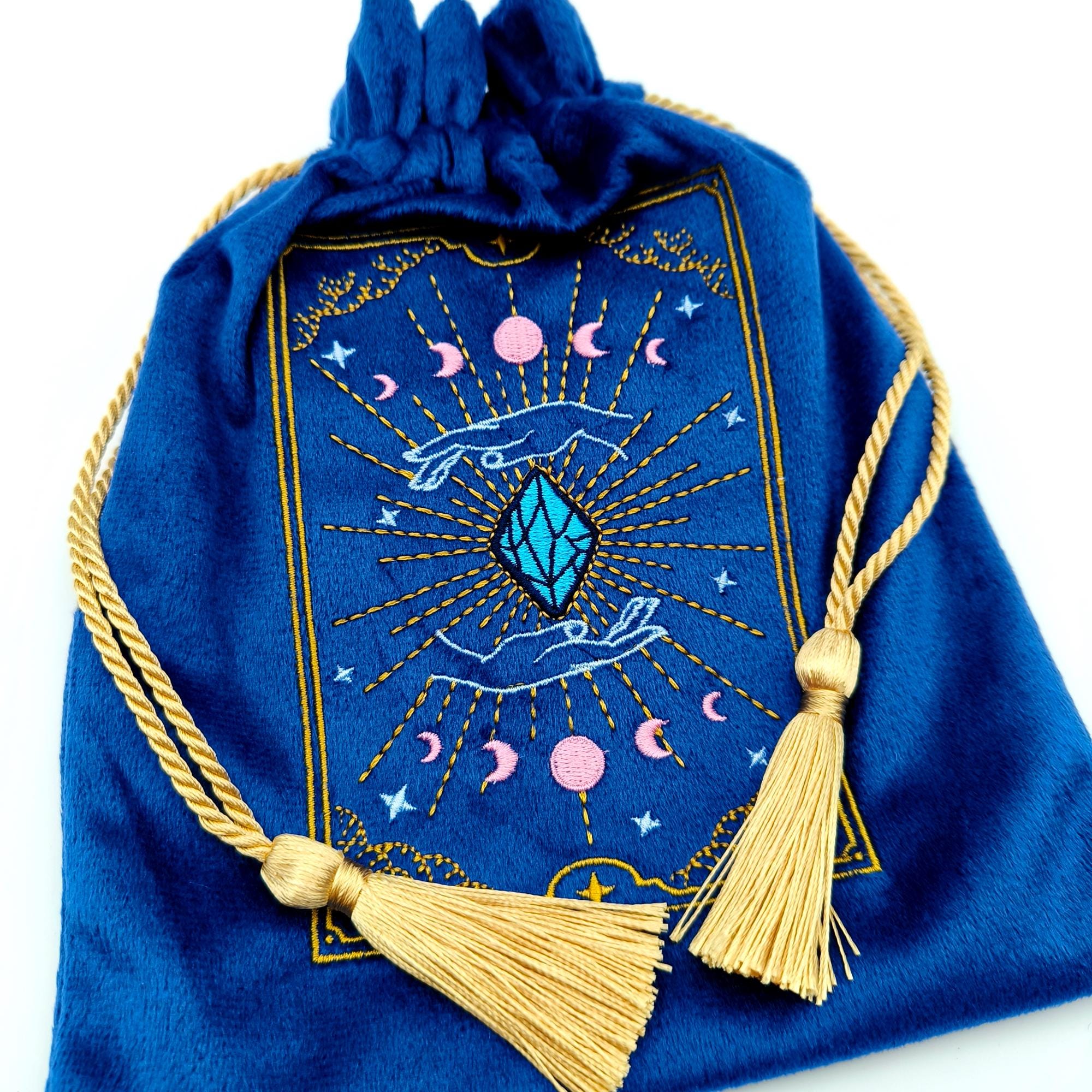 Bolsa de almacenamiento de Tarot de terciopelo negro, Mini paquete con cordón, bolsa de cristal Bolsa de almacenamiento de Tarot de terciopelo negro, Mini paquete con cordón, bolsa de cristal