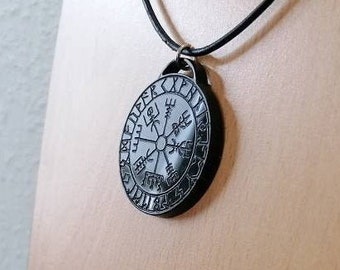 Keltischer Schmuck Halskette Leder Halskette Herren, Geschenk für Männer, Keltischer Anhänger Vikings keltisch nordisch Männerschmuck Leder