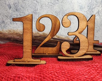 Numeri da tavolo rustici per matrimoni, eleganti segnaposto in legno per ricevimenti di nozze, numeri da tavolo in legno per eventi