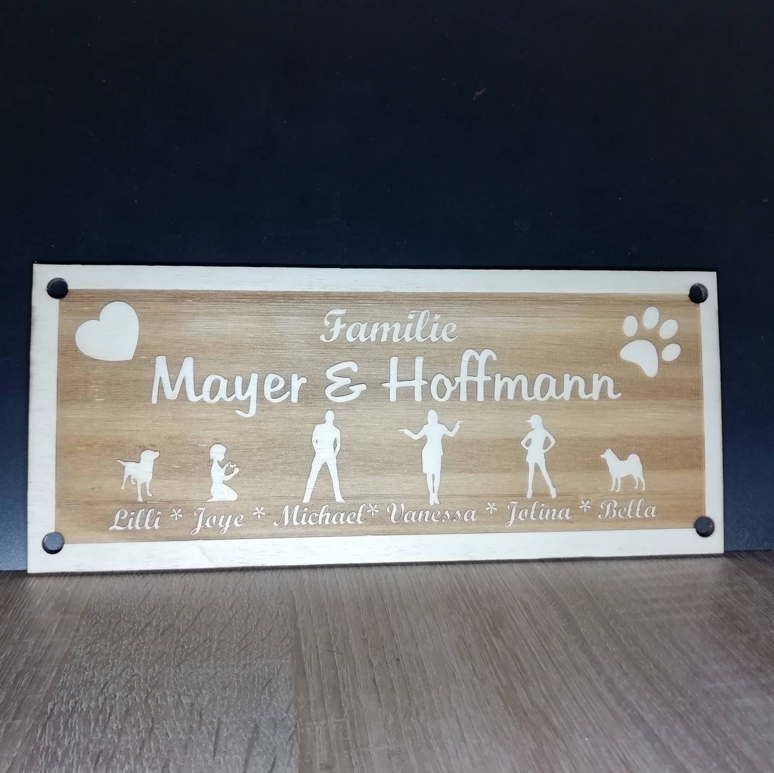 Türschild Familienschild Haustür Türschild Familie Etsy