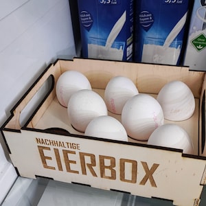 Eierhalter Nachhaltige Geschenke Stapel Eierbox aus Holz für Eierproduktion für Hühnerbesitzer für umweltbewusstes aufbewahren