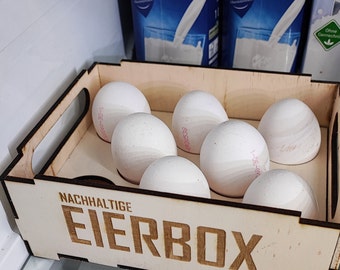 Eierhouder Duurzame geschenken Stapelbare houten eierdoos voor eierproductie voor kippeneigenaren voor milieubewust bewaren