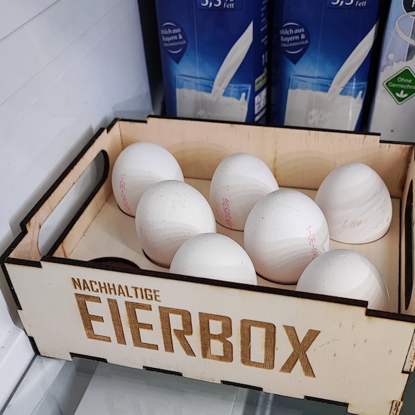 Eierhalter Nachhaltige Geschenke Stapel Eierbox aus Holz für Eierproduktion für Hühnerbesitzer für umweltbewusstes aufbewahren